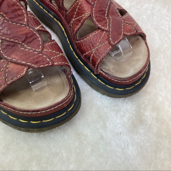 SOLD—Vintage Dr. Martens Wine Red Leather Sandals - Picture 4 of 10